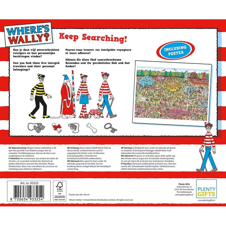 Waar is Wally - Kermis - leg- en zoekpuzzel van 1000 stukjes-3