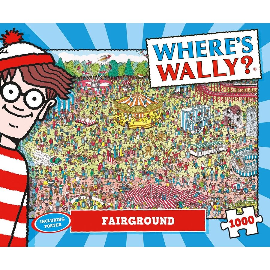 Où est Wally - La Foire - puzzle de recherche de 1000 pièces-4