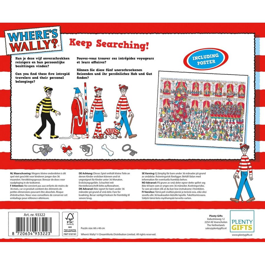 Waar is Wally - Het Galabal - leg- en zoekpuzzel van 1000 stukjes-3