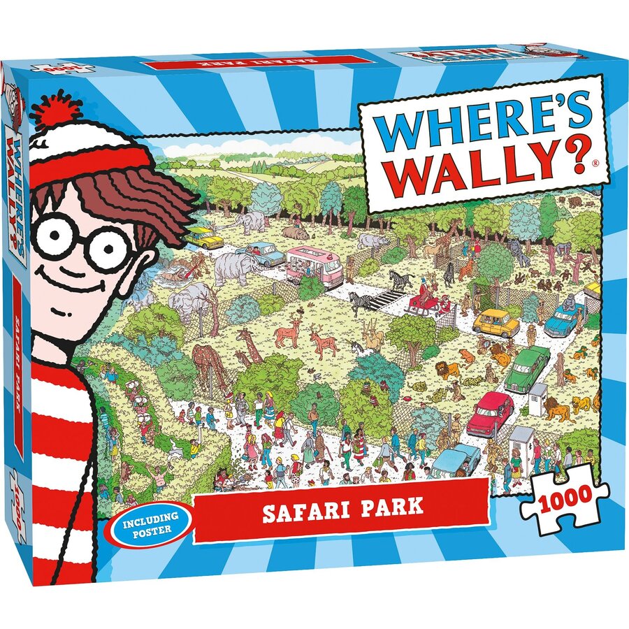 Où est Wally - Safari Park - puzzle de recherche de 1000 pièces-1