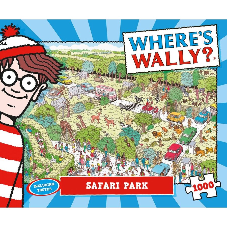 Waar is Wally - Safari Park - leg- en zoekpuzzel van 1000 stukjes-4