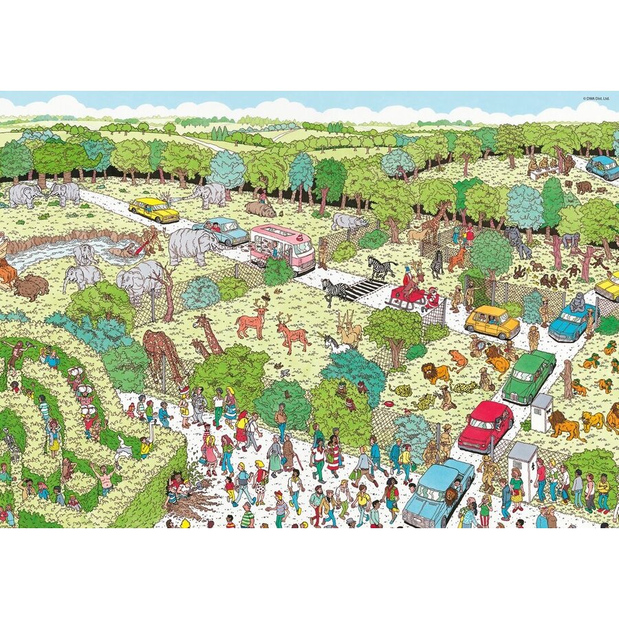 Où est Wally - Safari Park - puzzle de recherche de 1000 pièces-2