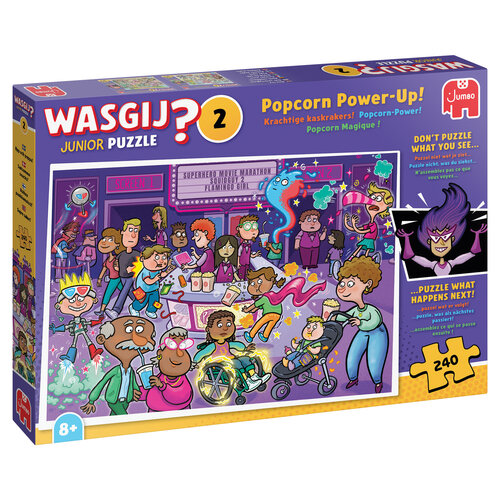  Jumbo Wasgij Junior 2  - Popcorn Power-Up! - 240 stukjes 