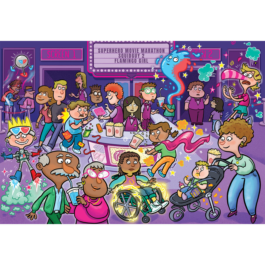 Wasgij Junior 2  - Popcorn Power-Up! - 240 stukjes-4