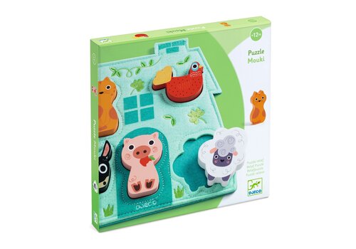  Djeco Mouky - At the Farm - 5 pieces 