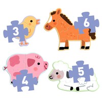 thumb-Animals from the Farm - 4 puzzles - 3, 4, 5 and 6 pieces-2