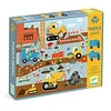 Djeco 5 giant Construction vehicles  - Puzzle Géant of 12 + 5 pieces