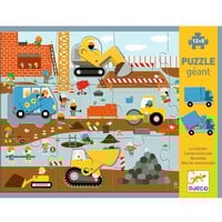 thumb-5 giant Construction vehicles  - Puzzle Géant of 12 + 5 pieces-2