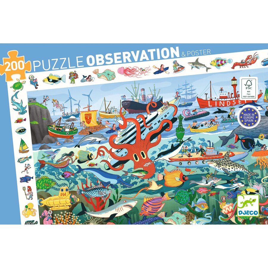 Les secrets de la Mer - Puzzle Observation de 200 pièces-7