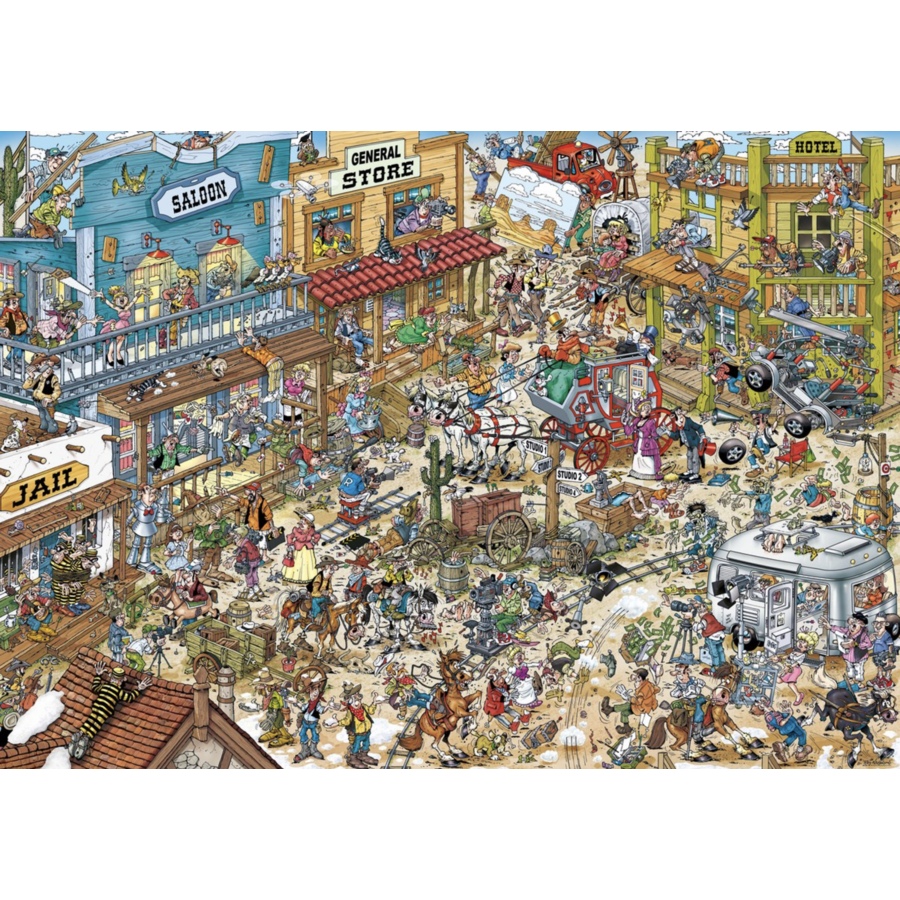 Western - Movie Set - Ray Nicholson - puzzel van 1000 stukjes-2