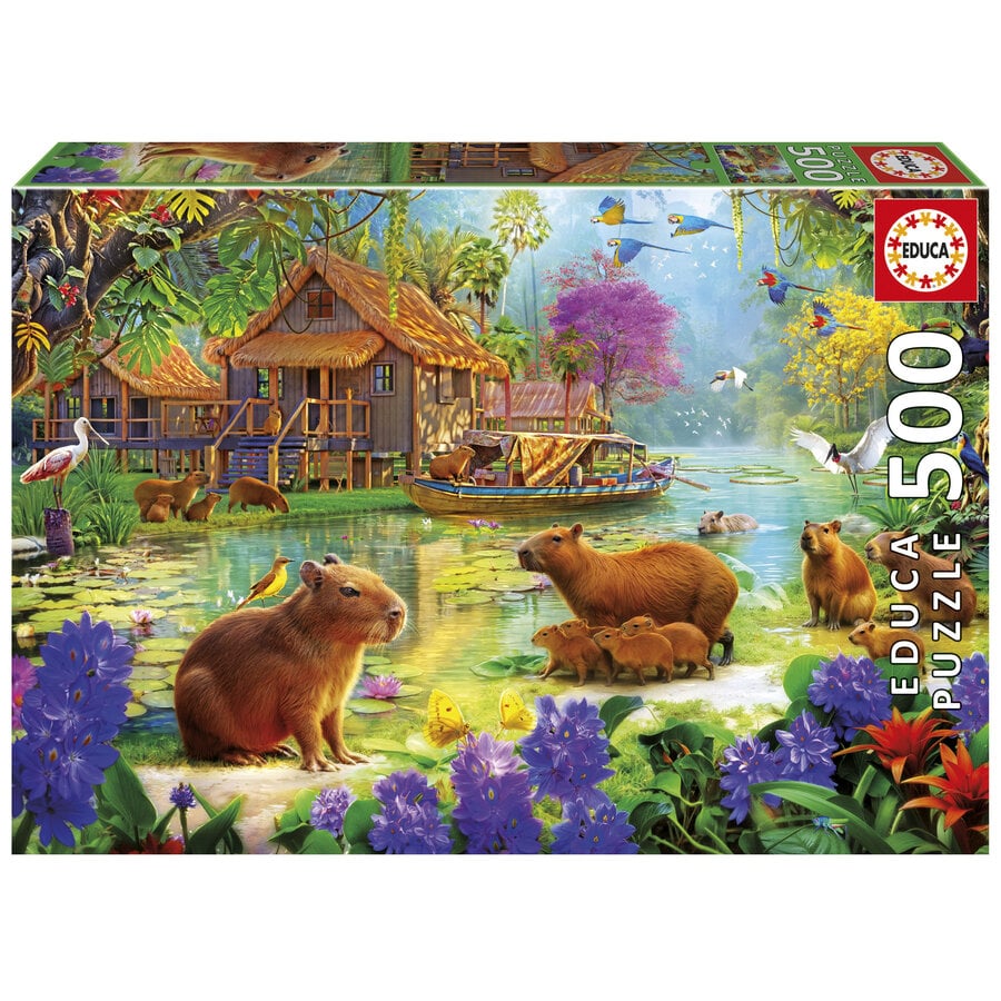 Capybara - jigsaw puzzle of 500 pieces-1