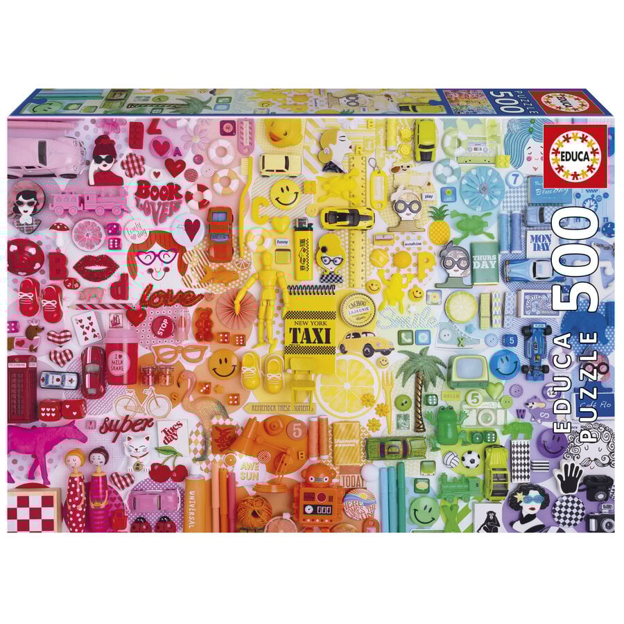 Colors Collage - jigsaw puzzle of 500 pieces-1