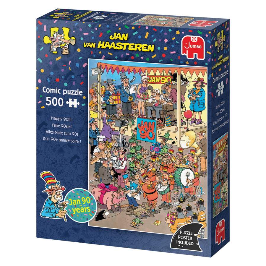Fijne 90ste! - Jan van Haasteren - puzzel van 500 stukjes-3