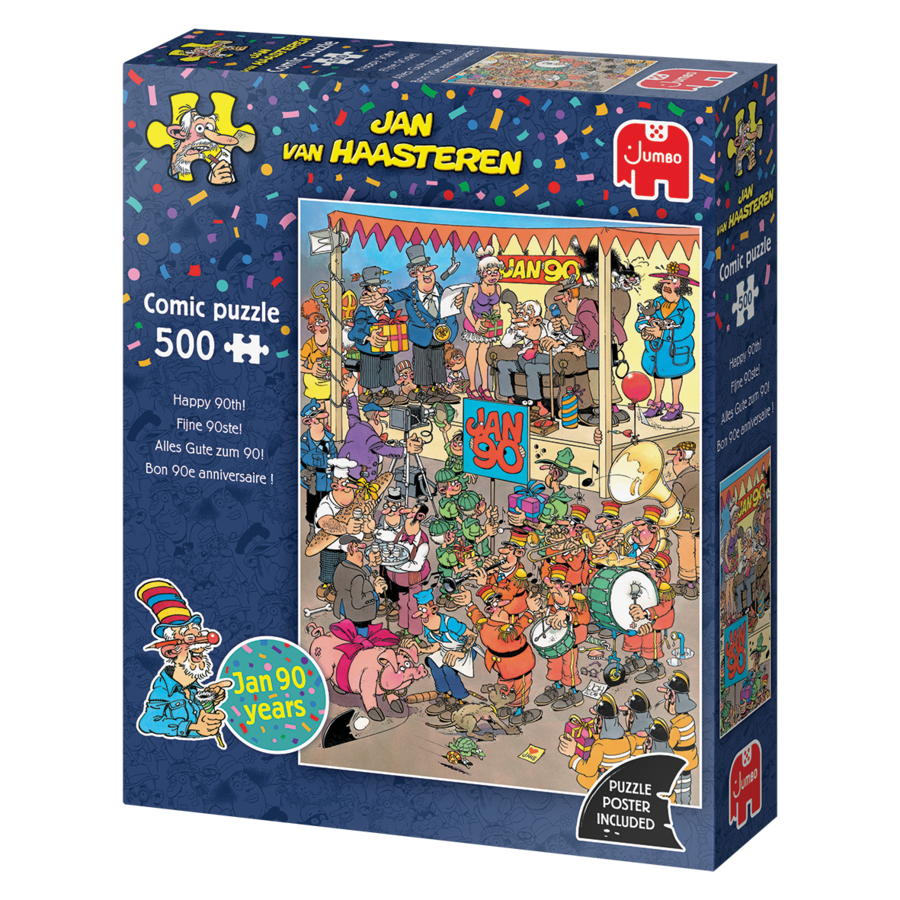 Happy 90th! - Jan van Haasteren - puzzle of 500 pieces-3