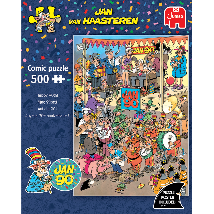 Happy 90th! - Jan van Haasteren - puzzle of 500 pieces-4