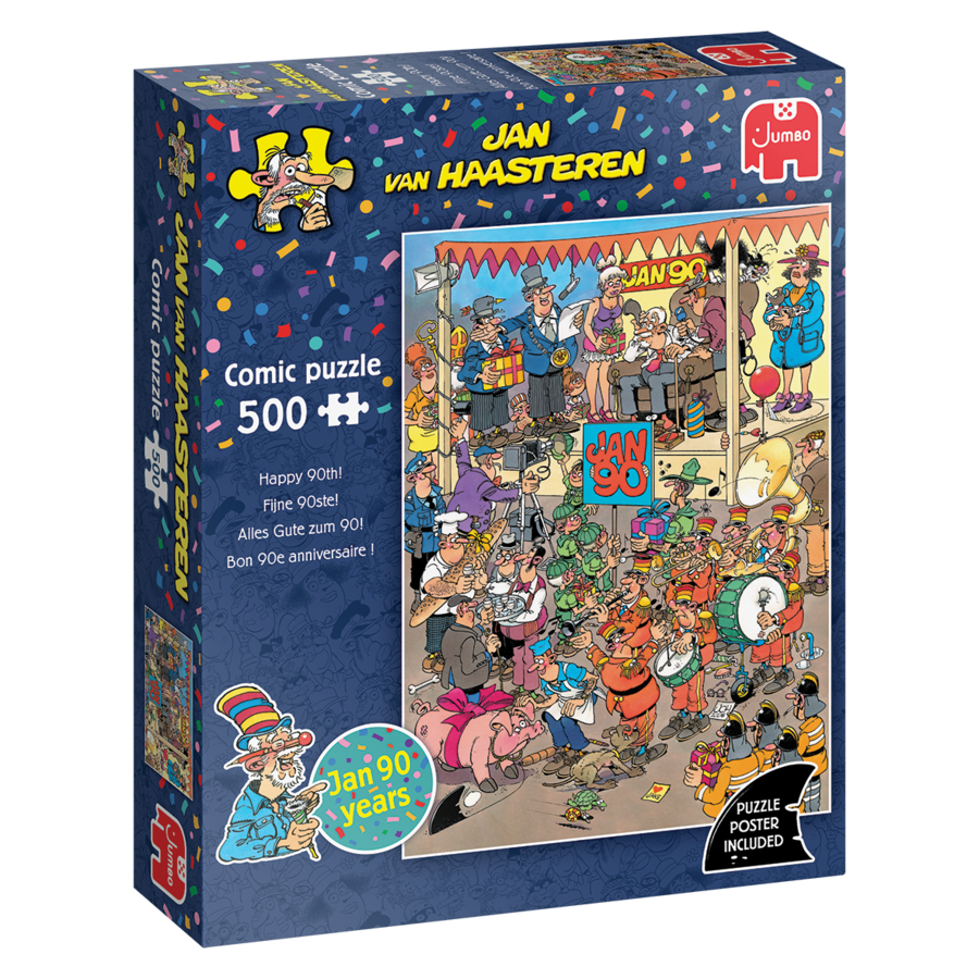Fijne 90ste! - Jan van Haasteren - puzzel van 500 stukjes-1