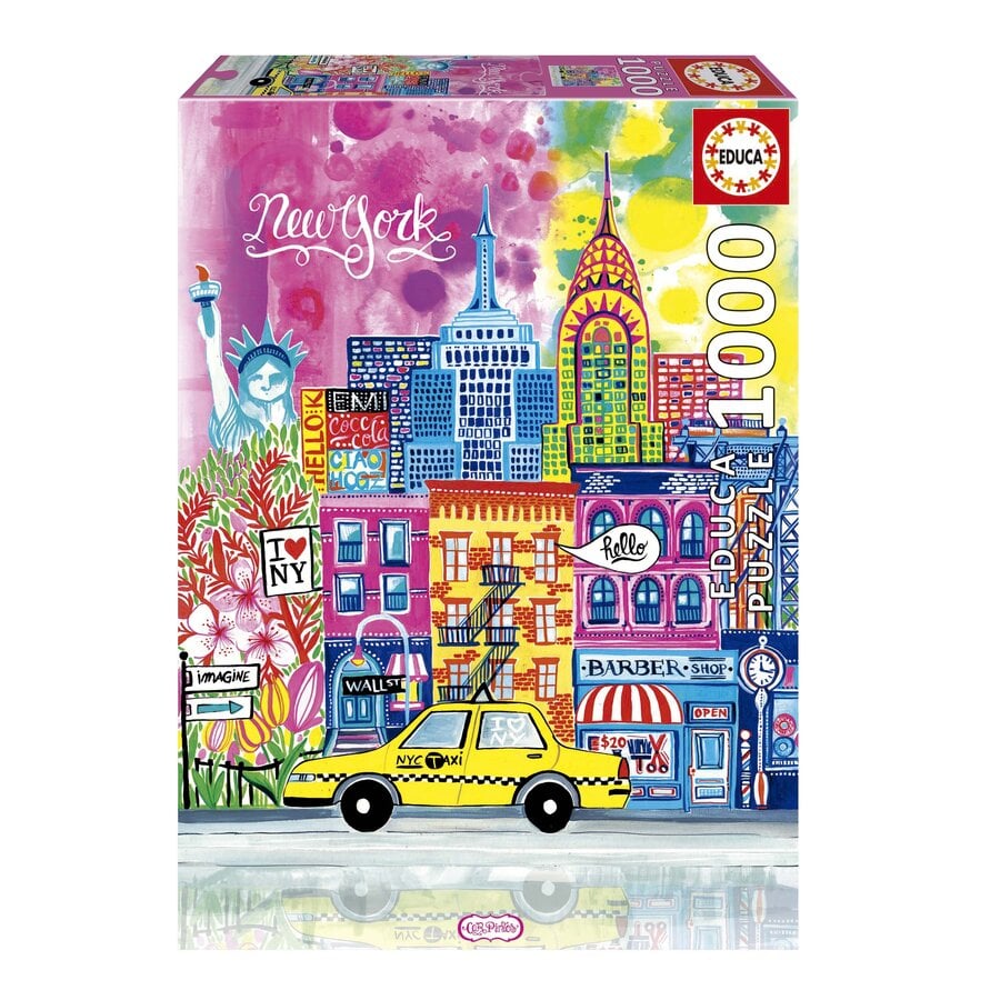 New York, Car Pintos - puzzle of 1000 pieces-1