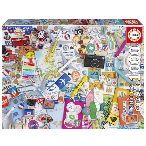  Educa Collage De Voyages  - 1000 pièces 