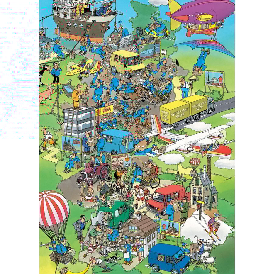 PRE-ORDER - Pakketstress - Jan van Haasteren - puzzel van 1000 stukjes-2