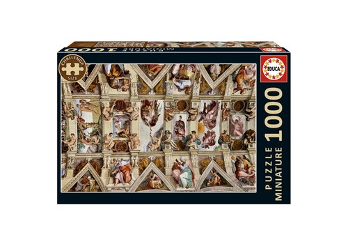  Educa Miniatuur puzzel - Sixtijnse Kapel - 1000 stukjes 