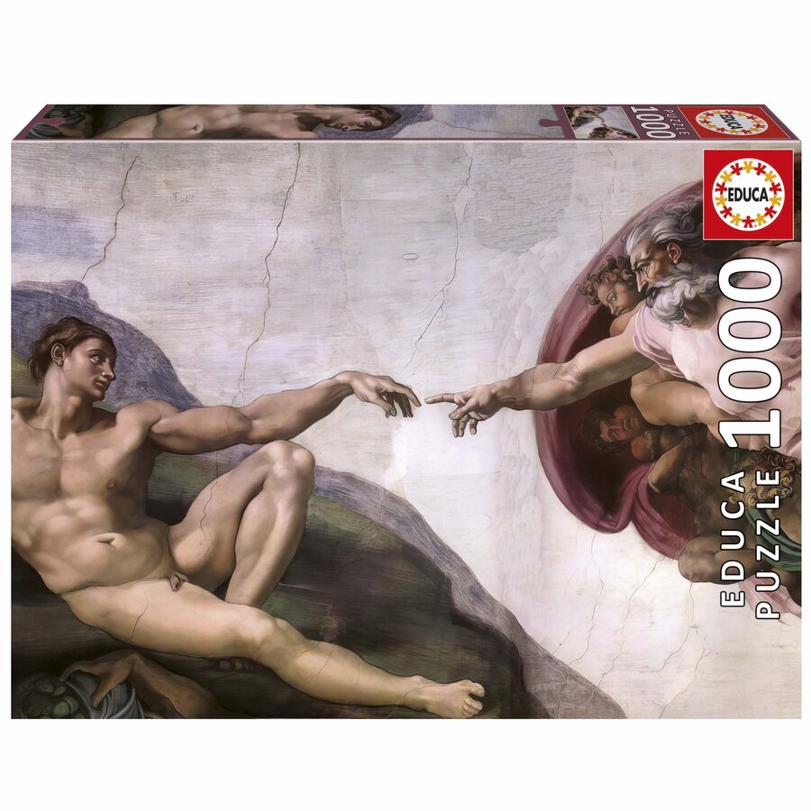 The Creation of Adam   - puzzle of 1000 pieces-1