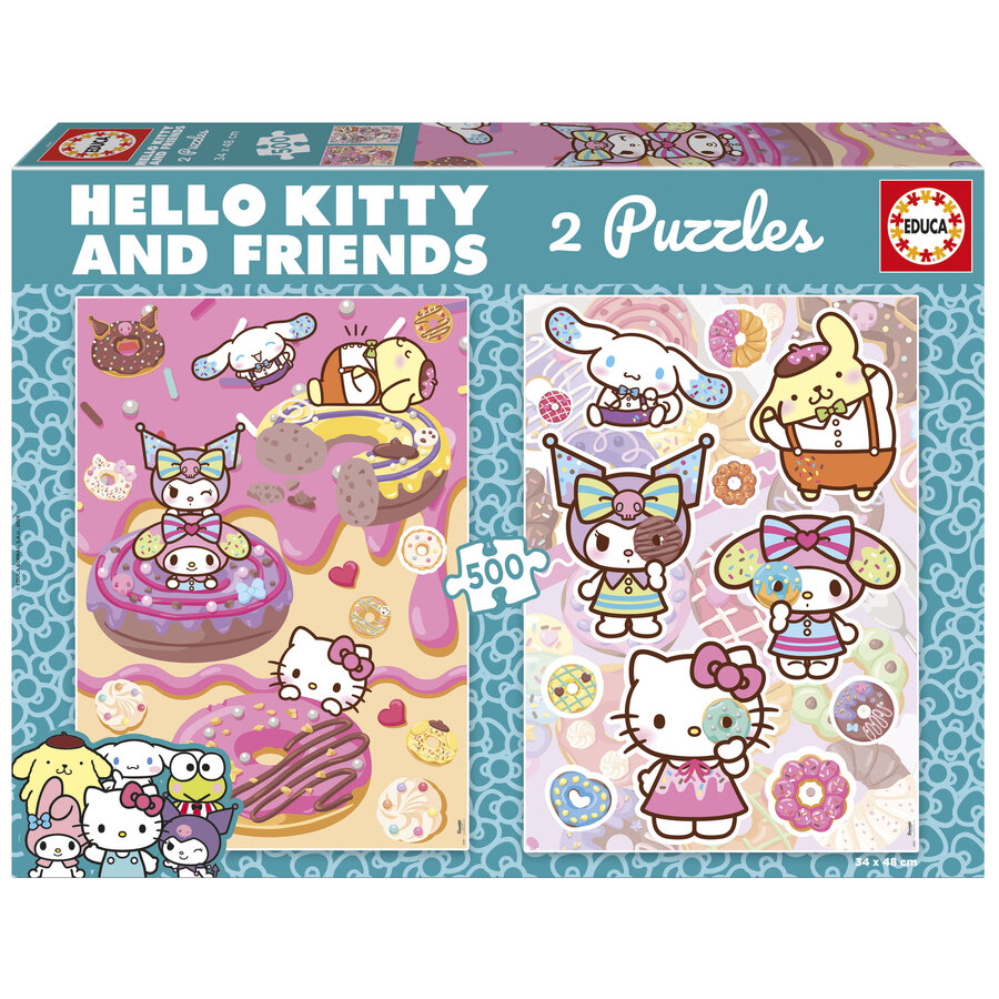 Hello Kitty - 2 x 500 stukjes legpuzzel-1