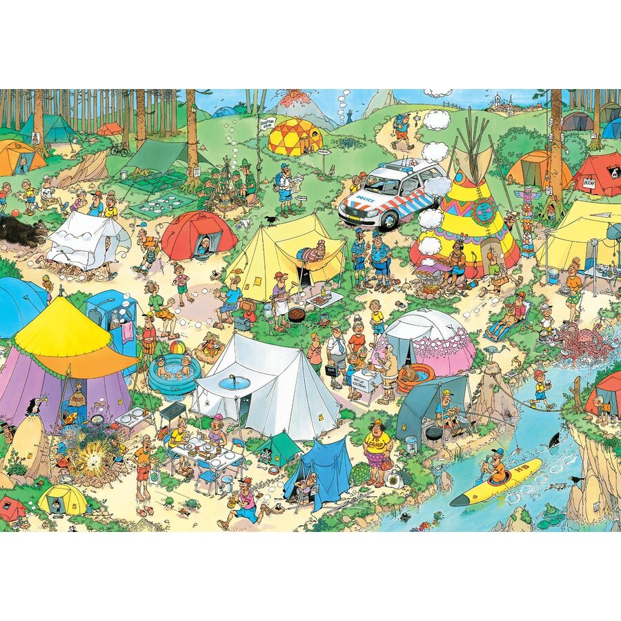 Camping in the forest - JvH - 1000 pieces-2