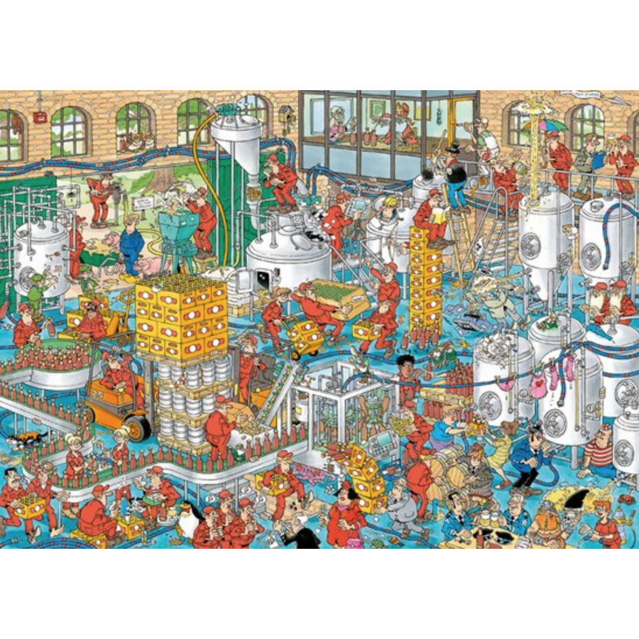 De Ambachtelijke brouwerij -  Jan van Haasteren - puzzel van 1000 stukjes-2