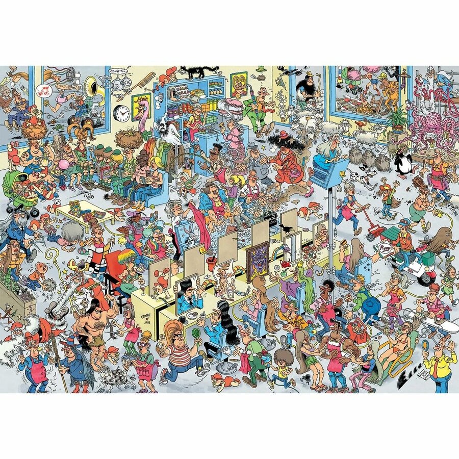 Chez les Coiffeurs - Jan van Haasteren - puzzle de 1000 pièces-3