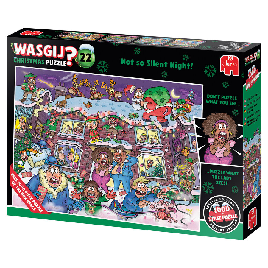 Wasgij Christmas  22 - Not so silent night - 2 jigsaw puzzles of 1000 pieces-2