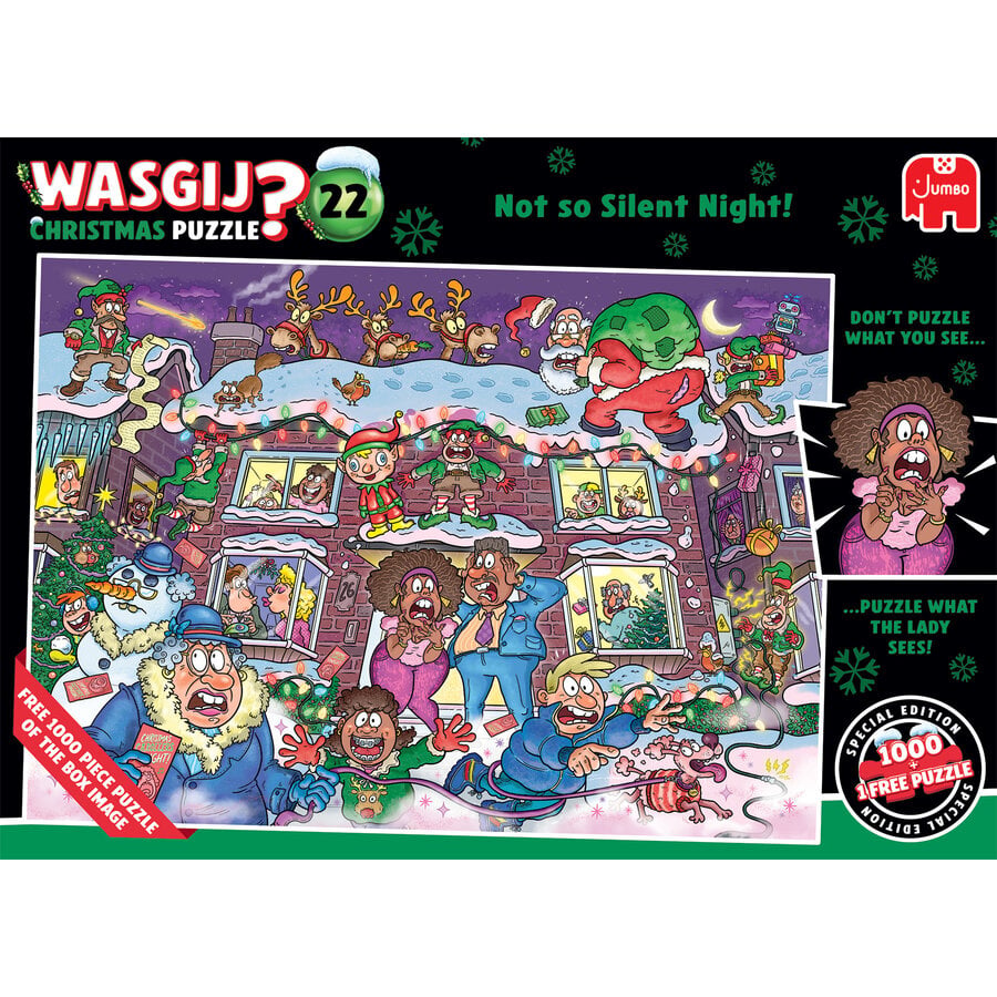 PRE-ORDER - Wasgij Christmas  22 - Not so silent night - 2 jigsaw puzzles of 1000 pieces-3