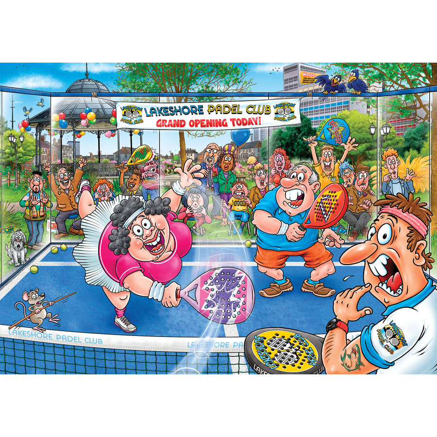 PRE-ORDER - Wasgij Original 49 - Paniek op de Padelbaan! - 1000 stukjes-4