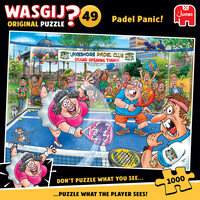 thumb-PRE-ORDER - Wasgij Original 49 - Paniek op de Padelbaan! - 1000 stukjes-1