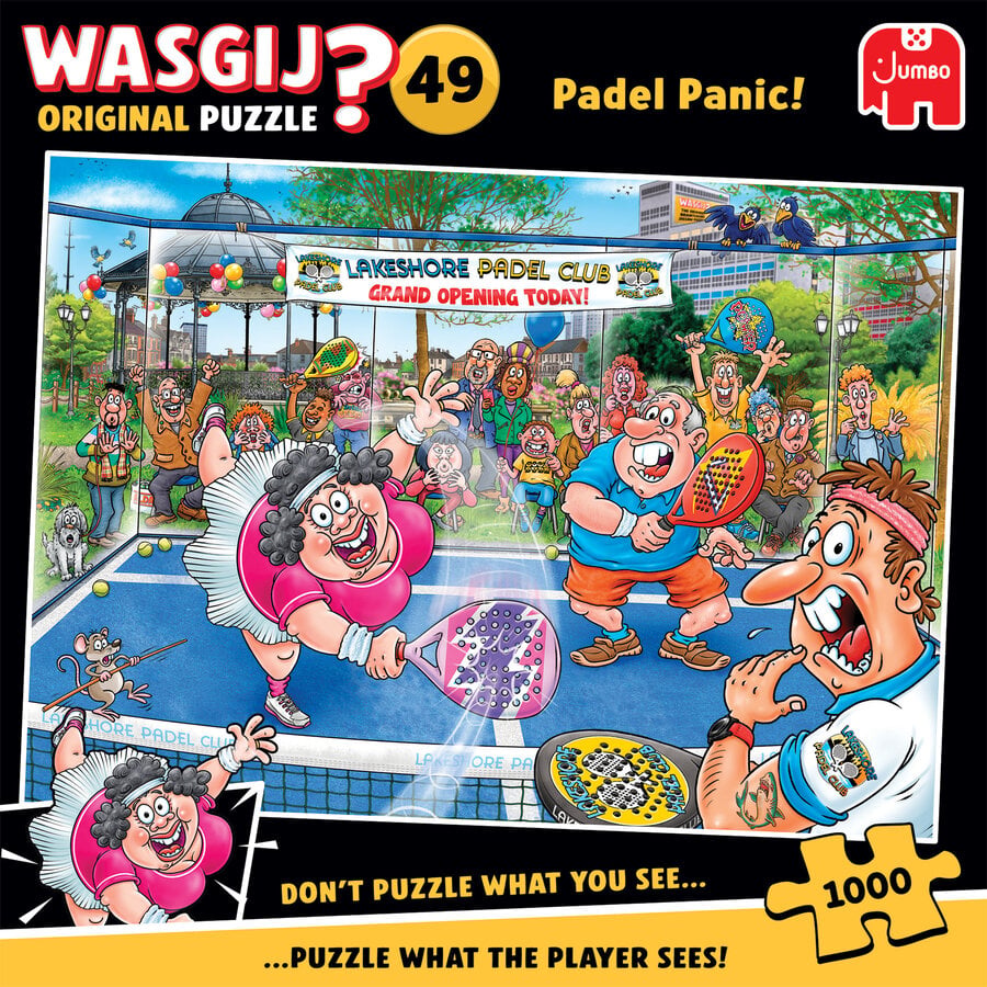 PRE-ORDER - Wasgij Original 49 - Padel Panic! - 1000 pièces-1