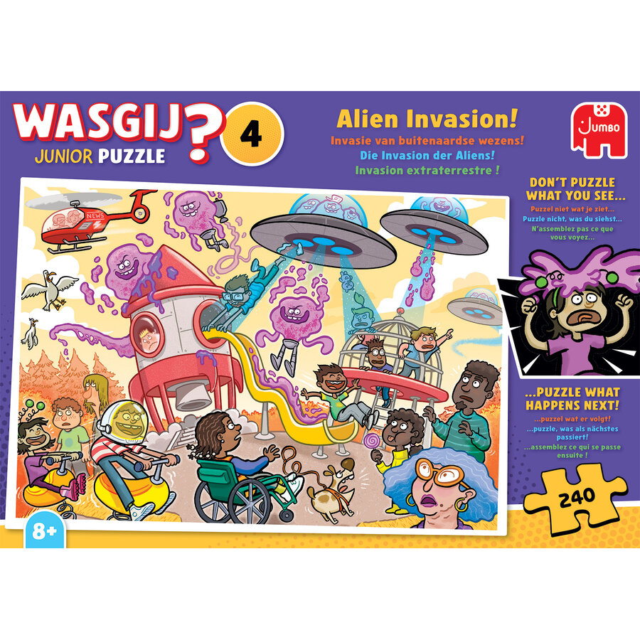 Wasgij Junior 4 - Invasie van buitenlandse wezens! - 240 stukjes-3