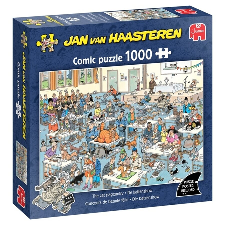 De Kattenshow - Jan van Haasteren - puzzel van 1000 stukjes-1
