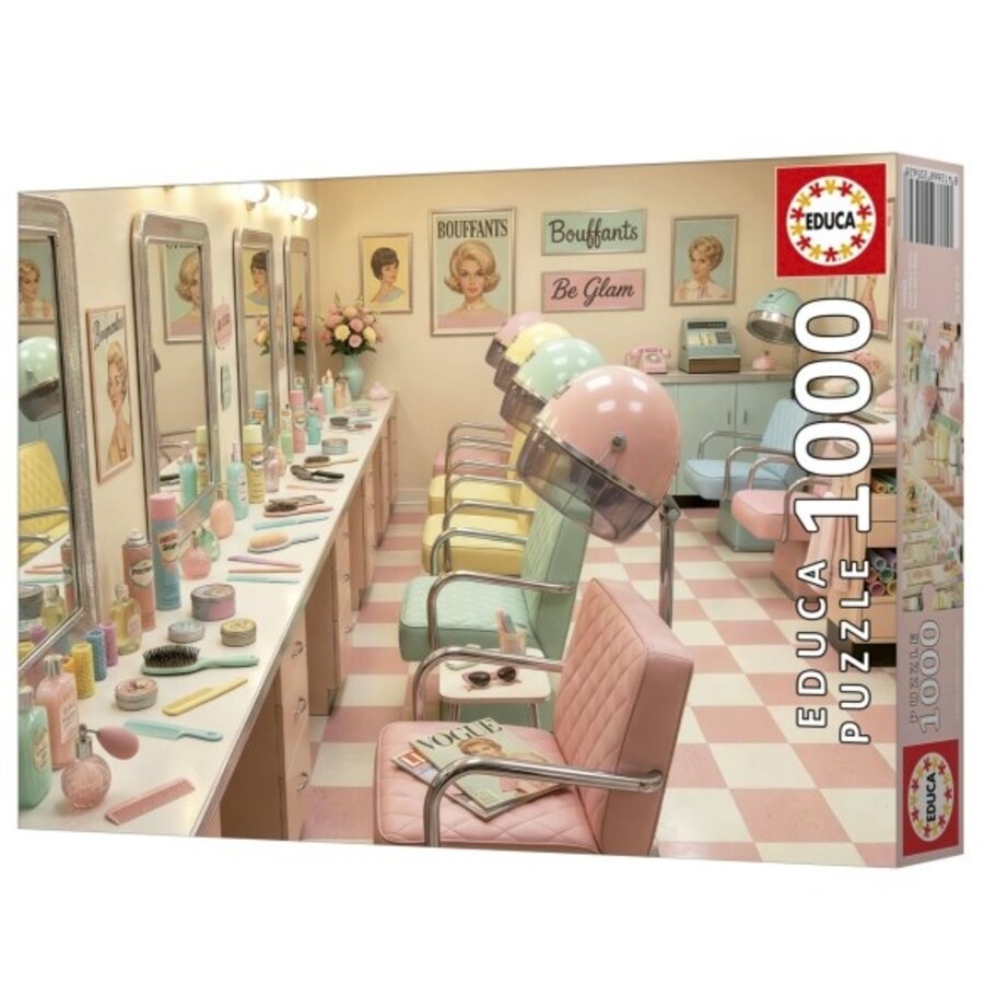Retro Glam Salon - puzzle de 1000 pièces-1