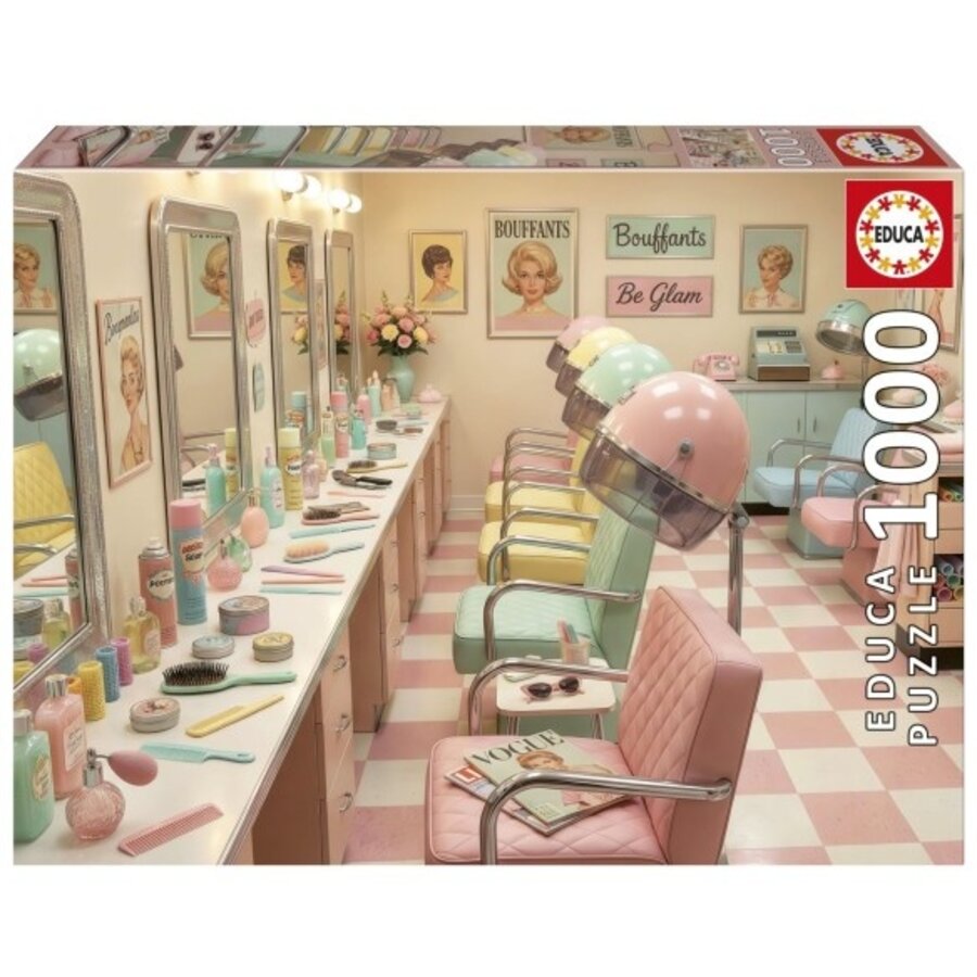 Retro Glam Salon -  puzzel 1000 stukjes-3
