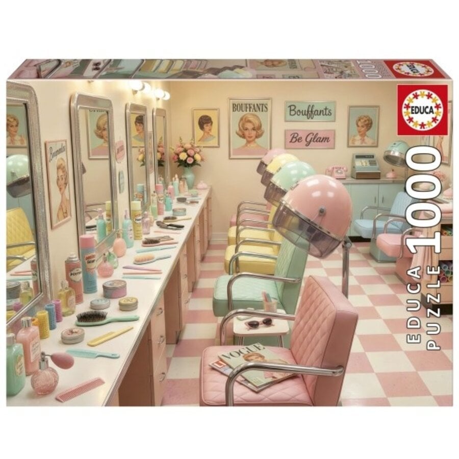 Retro Glam Salon - puzzle of 1000 pieces-3