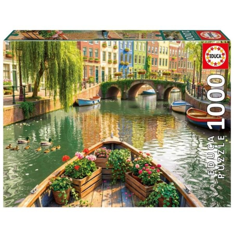 Balade en Bateau à Amsterdam - puzzle de 1000 pièces-2
