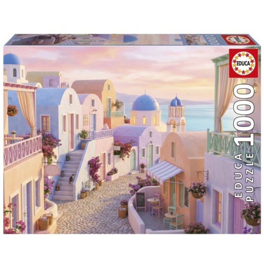 Dreamy Santorini - puzzle of 1000 pieces-3