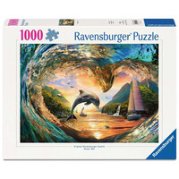 thumb-Sunset splash - puzzle of 1000 pieces-1