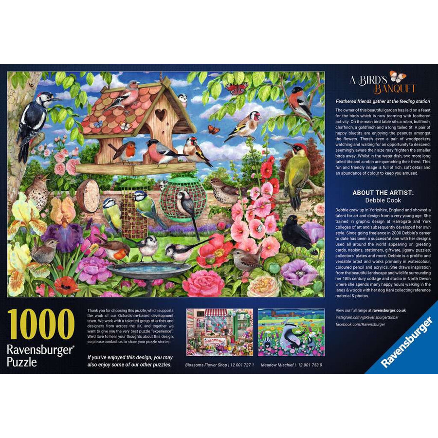 De vogelvoedertafel - puzzel van  1000 stukjes-3