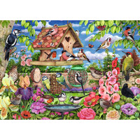 thumb-La mangeoire à oiseaux - puzzle de 1000 pièces-2