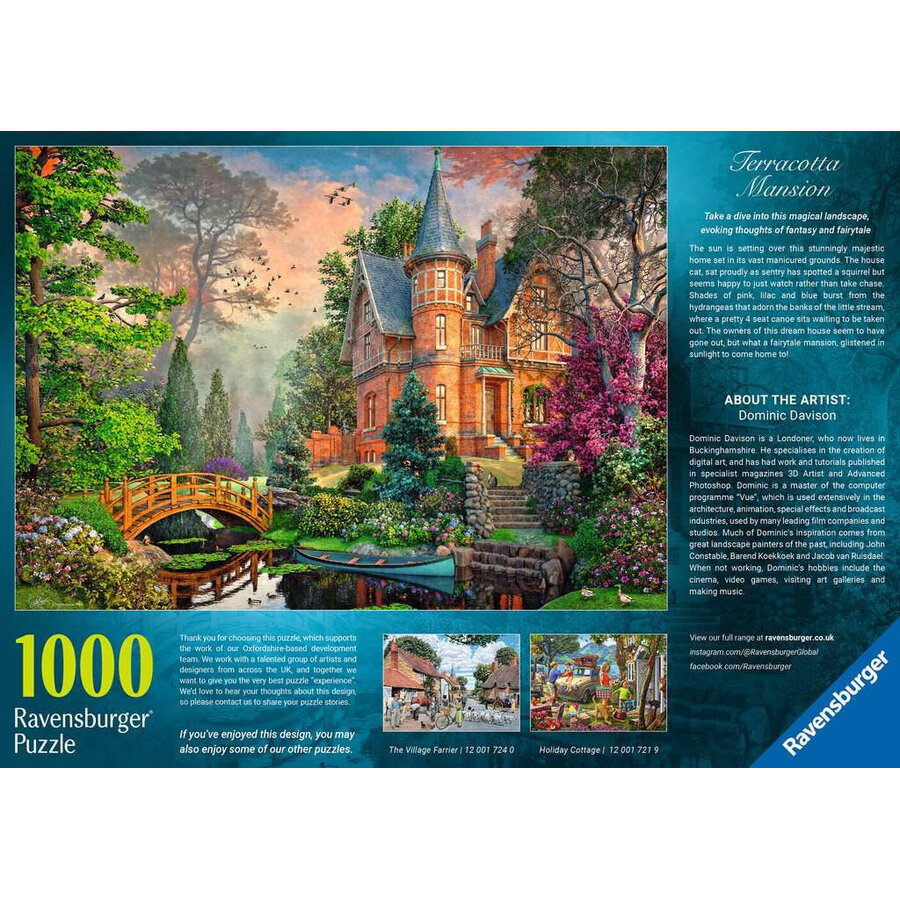 Terracotta Mansion - Dominic Davison - puzzle de 1000 pièces-3