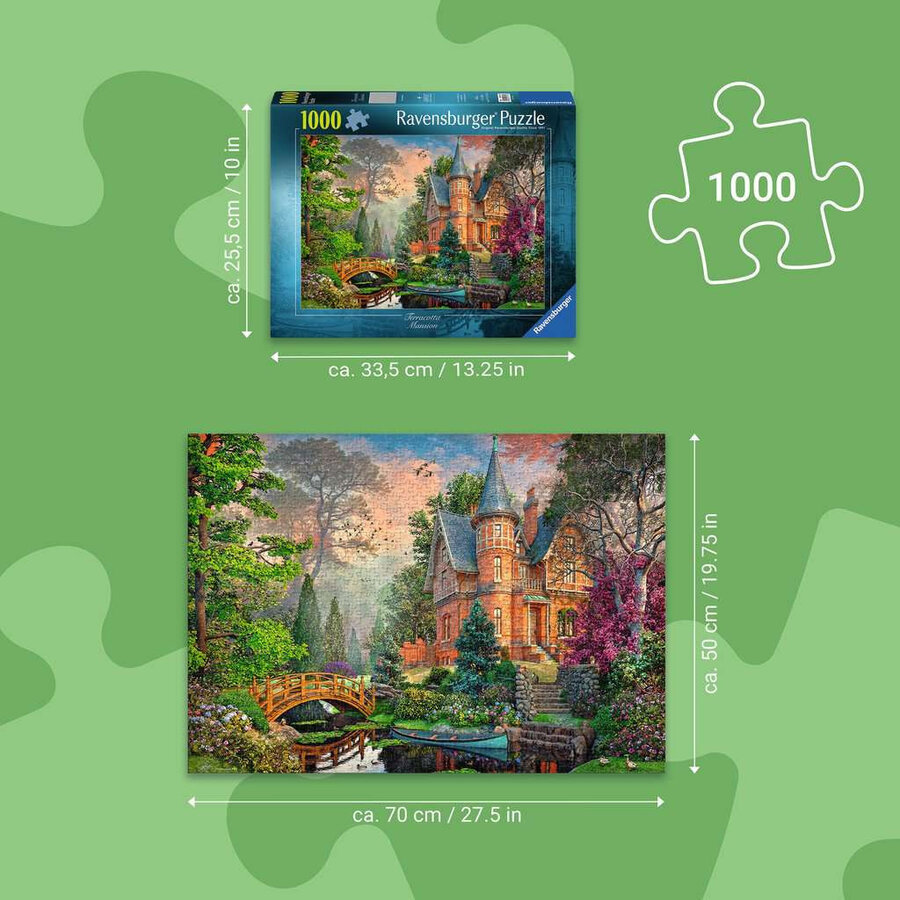Terracotta Mansion - Dominic Davison - puzzle de 1000 pièces-4