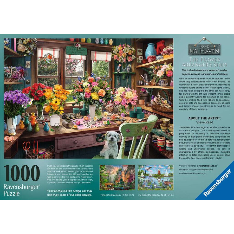 Mon havre de paix n° 13 - Le Fleuriste - puzzle de 1000 pièces-3
