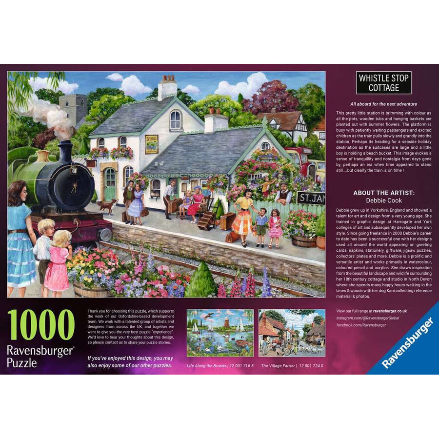 Whistle Stop Cottage - puzzle of 1000 pieces-3