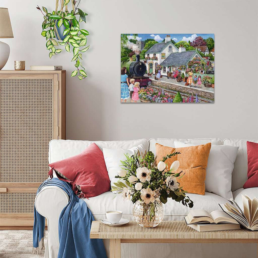 Whistle Stop Cottage - puzzle of 1000 pieces-5