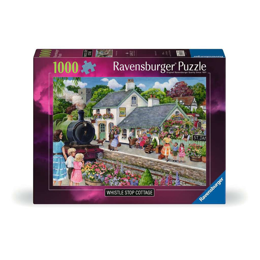 Whistle Stop Cottage - puzzle of 1000 pieces-1